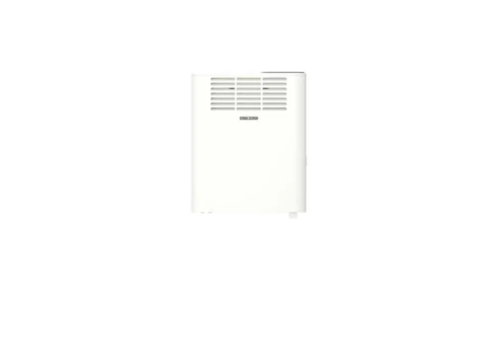 Weißer Wandkonvektor CNS 500 Plus LCD von STIEBEL ELTRON, 0.5 kW, 230 V. Heizgerät mit Lüftungsgitter oben.